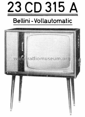 Bellini Vollautomatic 23CD315A /00 /06; Philips Radios - (ID = 1894827) Television