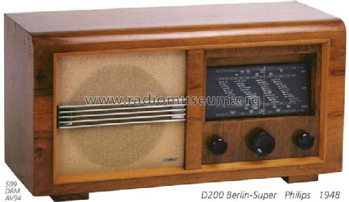 Berlin D200GW; Philips Radios - (ID = 660) Radio