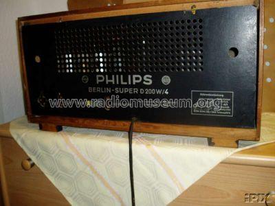 Berlin-Super D200W4; Philips Radios - (ID = 24839) Radio