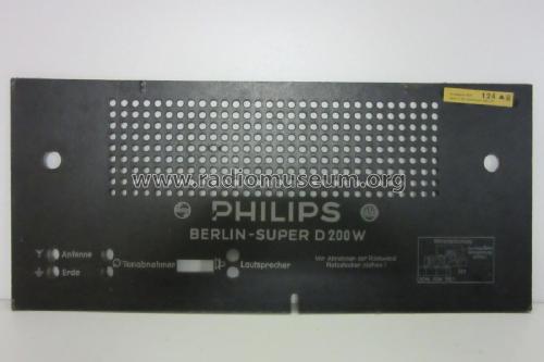 Berlin-Super D200W; Philips Radios - (ID = 2021422) Radio