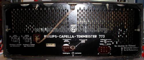 Capella-Tonmeister 773 A-S ; Philips Radios - (ID = 674461) Radio