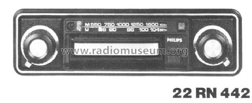 Vintage Car Radio Oldschool PHILIPS 22RN495 made in Holland Band