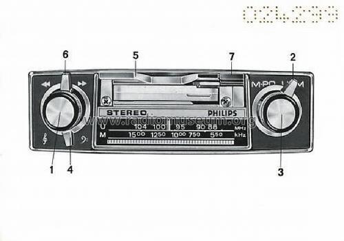 Cassetta-Stereo 22RN702; Philips Radios - (ID = 1318918) Car Radio