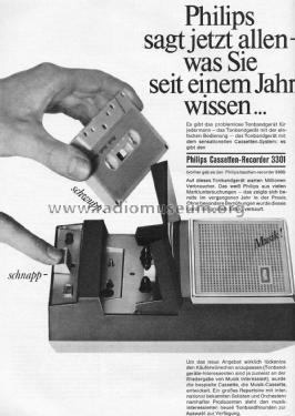 Cassetten-Recorder 3301; Philips Radios - (ID = 2036732) R-Player