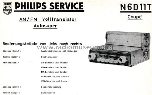 Coupé N6D11T; Philips Radios - (ID = 1952224) Car Radio