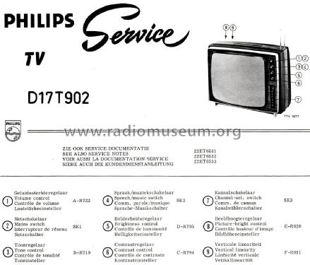 D17T902 /05 Ch= F6 VU6; Philips Radios - (ID = 2294087) Television