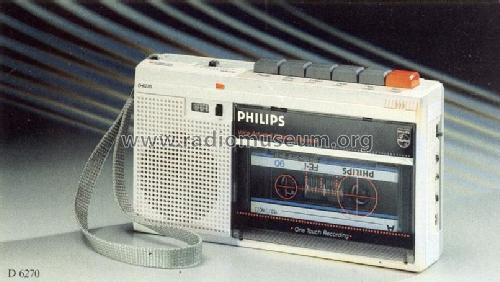 Registratore Cassette Recorder PHILIPS D6270 Vintage non Testato