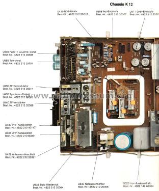 Farbfernsehchassis Ch= K12; Philips Radios - (ID = 2833618) Television