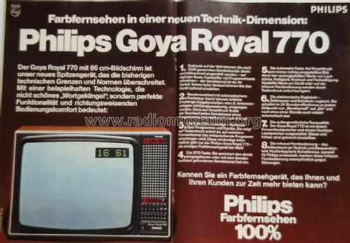 Goya Royal 770 D26C770 Ch= K11; Philips Radios - (ID = 1938043) Television