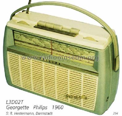 Georgette 302 L3D02T; Philips Radios - (ID = 679) Radio