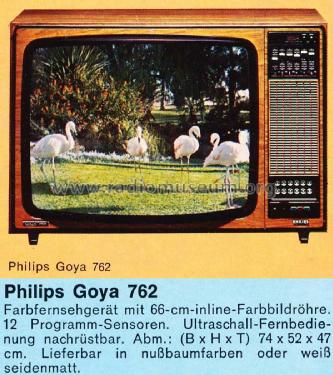 Goya 762; Philips Radios - (ID = 1285522) Television