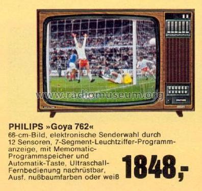 Goya 762; Philips Radios - (ID = 1762797) Television