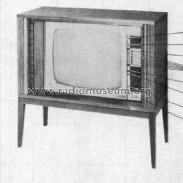 Goya-Vitrine D25K770 Ch= K6; Philips Radios - (ID = 247320) Television