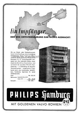 Hamburg D43GW; Philips Radios - (ID = 3109142) Radio