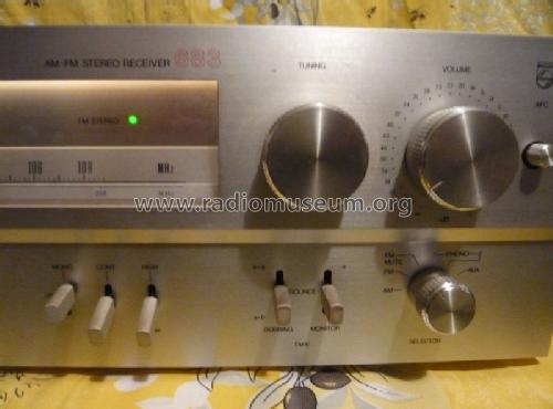 HiFi-Stereo-Receiver AH683TA 22AH683 /00 /15 /22 /29 /79; Philips Radios - (ID = 1327263) Radio