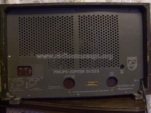 Jupiter 51/52U Allstrom BD522U; Philips Radios - (ID = 1114742) Radio