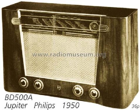 Jupiter BD500A-09; Philips Radios - (ID = 708392) Radio