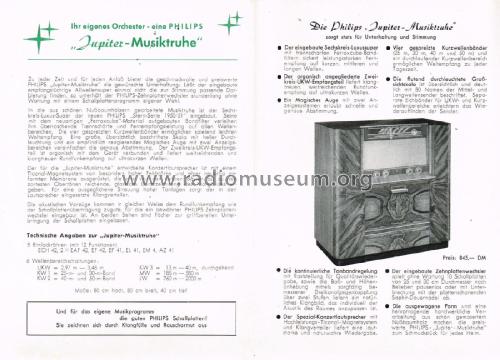 Jupiter FD603A; Philips Radios - (ID = 2753759) Radio