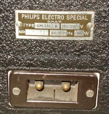 Kathograph I GM3152B; Philips Electro (ID = 1032456) Ausrüstung
