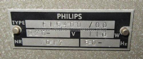 Kino-Verstärker EL5400 /00; Philips Radios - (ID = 2848223) Ampl/Mixer