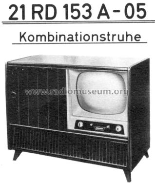 Kombinationstruhe 21RD153A /05; Philips Radios - (ID = 2650022) TV Radio