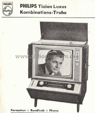 Kombinations-Truhe Tizian Luxus; Philips Radios - (ID = 1293483) TV Radio