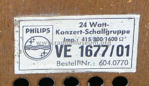 Konzert-Schallgruppe VE1677/01; Philips Radios - (ID = 402629) Speaker-P