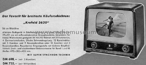 Krefeld 3620; Philips Radios - (ID = 403256) Television