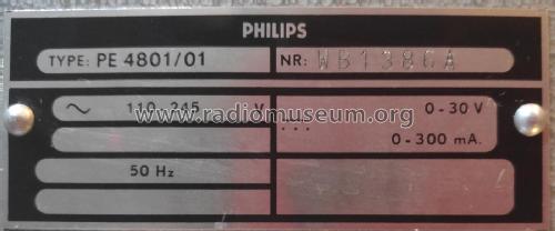 Labornetzteil PE4801 /01; Philips Radios - (ID = 3010613) Power-S