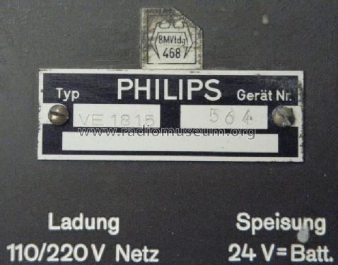 Lautsprechanlage, 15 Watt VE 1815; Philips Radios - (ID = 1686919) Ampl/Mixer