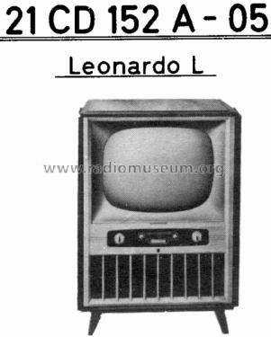 Leonardo L Truhe 21CD152A /05; Philips Radios - (ID = 1890974) Television