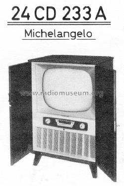 Michelangelo 24CD233A; Philips Radios - (ID = 665441) Television