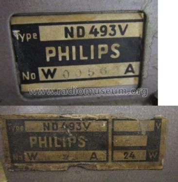 ND493V; Philips Radios - (ID = 1800174) Autoradio