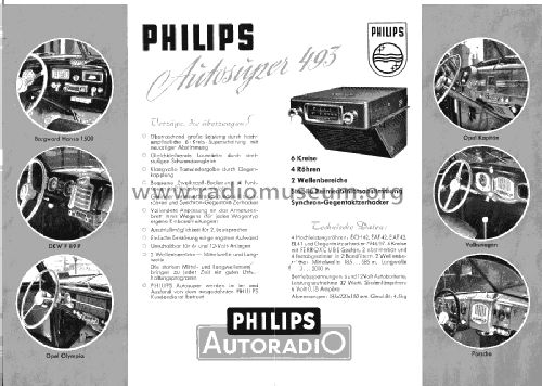 ND493V; Philips Radios - (ID = 304175) Autoradio