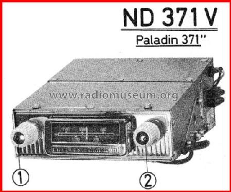 Paladin 371 ND371V; Philips Radios - (ID = 141446) Car Radio