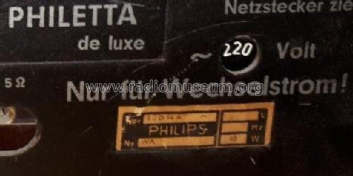 Philetta de Luxe B2D94A; Philips Radios - (ID = 2308037) Radio