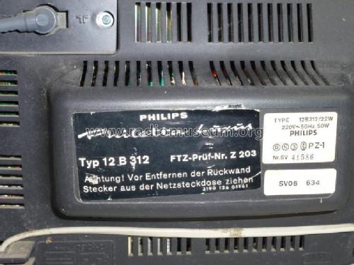 Philetta Luxus 12B312 /22W Ch= TS7; Philips Radios - (ID = 1800282) Television