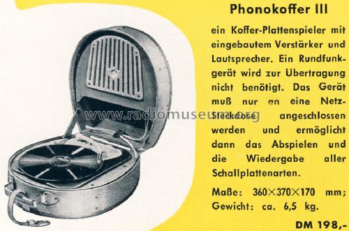 Phonokoffer III ; Philips Radios - (ID = 1567305) R-Player