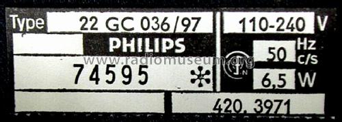 Plattenwechsler 22GC036 /97; Philips Radios - (ID = 1831955) R-Player