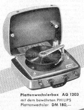 Plattenwechslerbox AG1203; Philips Radios - (ID = 37713) Reg-Riprod