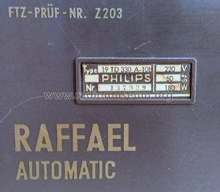 Raffael-Automatic 19TD330A /10b; Philips Radios - (ID = 2053264) Television