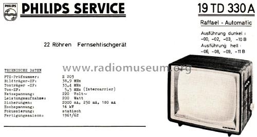 Raffael-Automatic 19TD330A; Philips Radios - (ID = 2838418) Television