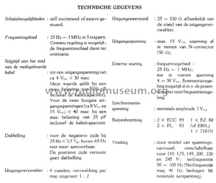 Rechteckgenerator GM2324 /00 /02; Philips Radios - (ID = 2524722) Ausrüstung