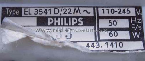 RK14 EL3541D /22Fa; Philips Radios - (ID = 763499) R-Player