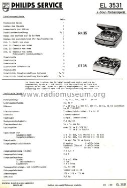 RK35 EL3531; Philips Radios - (ID = 2857149) Enrég.-R