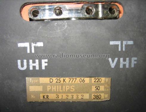 Rubens D25K777 Ch= K6; Philips Radios - (ID = 1193228) Television