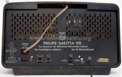 Sagitta 411 B4D11A; Philips Radios - (ID = 222745) Radio