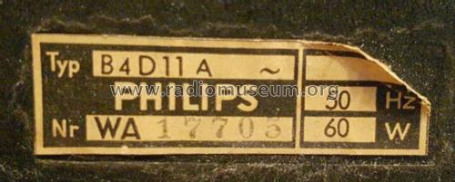 Sagitta 411 B4D11A; Philips Radios - (ID = 2728690) Radio