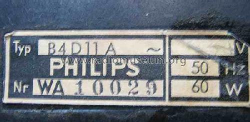 Sagitta 411 B4D11A; Philips Radios - (ID = 548468) Radio