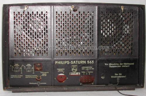 Saturn 563 BD563A; Philips Radios - (ID = 22867) Radio